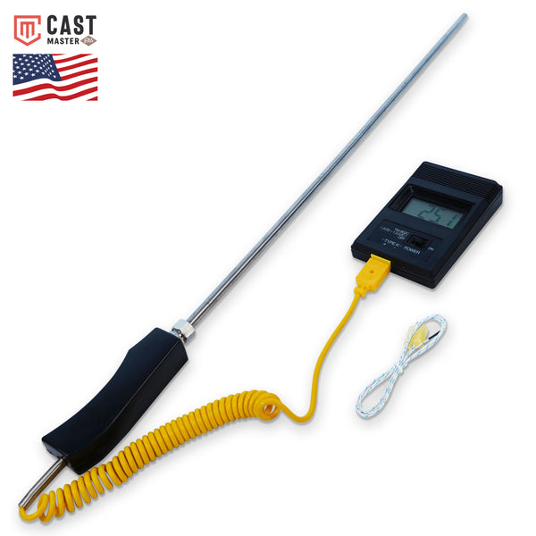 Wired digital thermometer with probe - Various small equipment